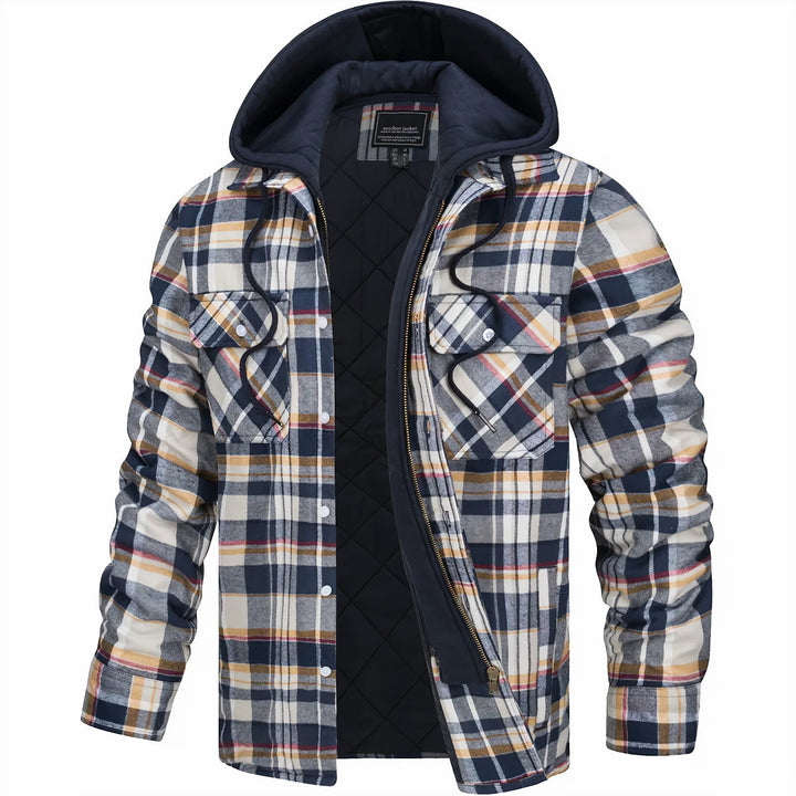Bart-Jan™ Veste à Carreaux Classique pour un Style Élégant et Confortable