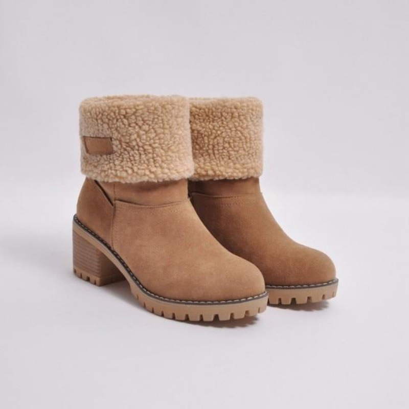 Bottines Doublées™ - Luxe en Suède Synthétique avec un Design Chaud et Élégant