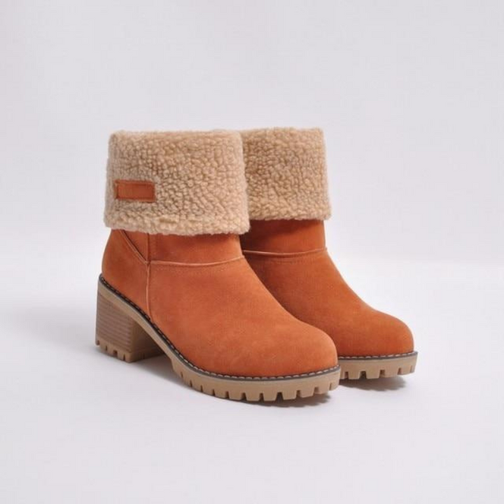 Bottines Doublées™ - Luxe en Suède Synthétique avec un Design Chaud et Élégant