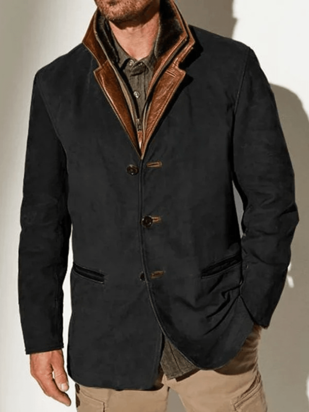 Lucas™ - Veste en cuir vintage