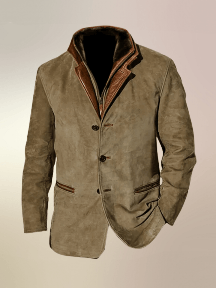 Lucas™ - Veste en cuir vintage