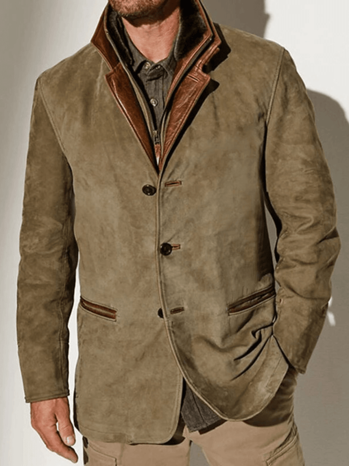 Lucas™ - Veste en cuir vintage