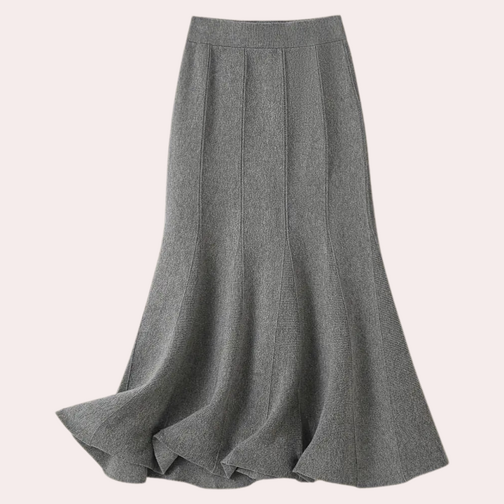 Jupe maxi en jersey Freesia élégante à taille haute pour femmes